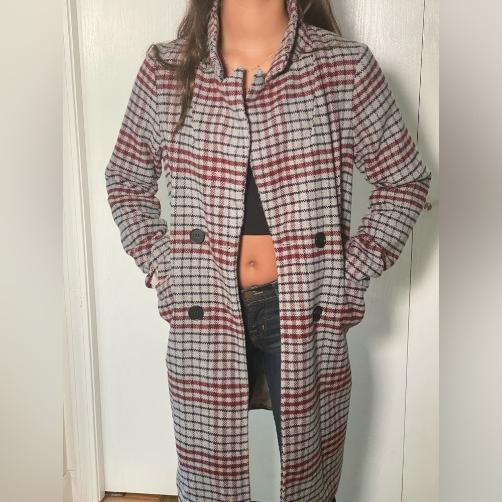 Long plaid Chartou jacket!